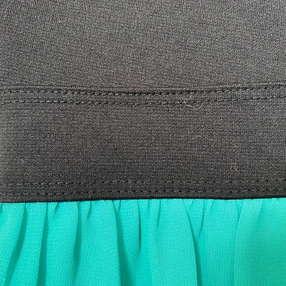 En Focus Studio Teal Black Keyhole Dress - Picture 4 of 6